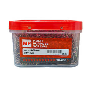 5x50mm Multi Purpose Screws Tub (500)