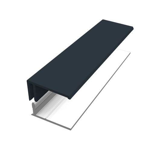 Fortex 2 Part U Channel Trim Anthracite Grey 3m